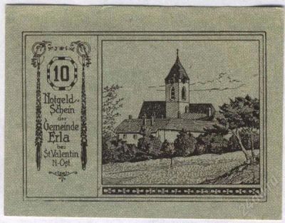 Лот: 1420373. Фото: 1. Австрия. Нотгельд. 10 геллер 1920г... Германия и Австрия