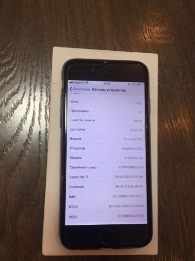 Лот: 11467106. Фото: 1. iPhone 6 64gb space gray. Смартфоны