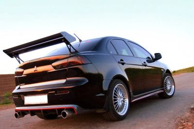 Лот: 15674051. Фото: 1. Mitsubishi Lancer X Накладка на... Детали тюнинга