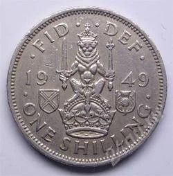 Лот: 91770. Фото: 1. Великобритания. 1 шиллинг 1949г... Великобритания и острова