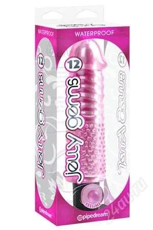 Лот: 2535152. Фото: 1. Вибромассажер JELLY GEMS №12 розовый. Игрушки