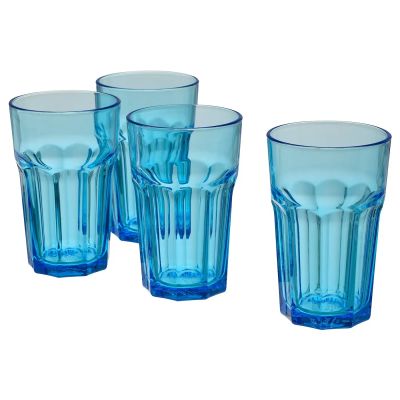 Лот: 19907007. Фото: 1. Стакан, синий 1 шт IKEA Икеа. Кружки, стаканы, бокалы
