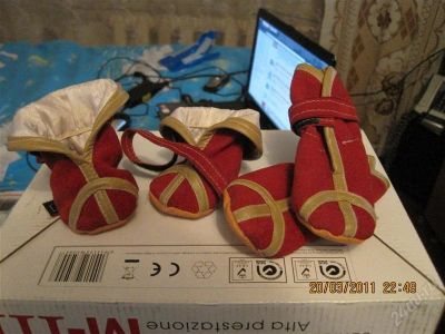 Лот: 845728. Фото: 1. обувь для собачки 1. Ошейники, одежда, конное снаряжение