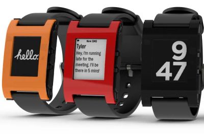 Лот: 6362164. Фото: 1. Pebble watch Black. Смарт-часы, фитнес-браслеты, аксессуары