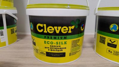 Лот: 22849631. Фото: 1. Краска Clever Premium Eco-Silk... Краски, лаки, растворитель