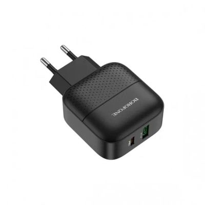 Лот: 19465913. Фото: 1. Адаптер 220V->Type-C PD18W + USB... Зарядные устройства, блоки питания, адаптеры сетевые для смартфонов