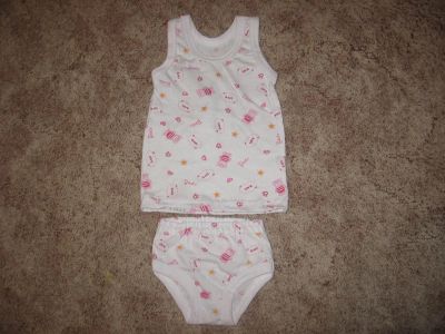 Лот: 3136341. Фото: 1. Майка+ трусики на девочку новые... Нижнее белье