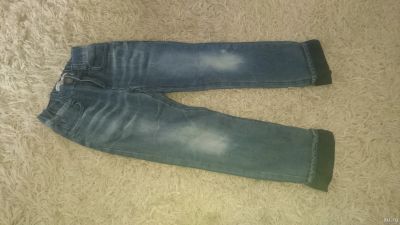 Лот: 17992535. Фото: 1. Утепленные джинсы, р.122. Брюки, шорты, джинсы