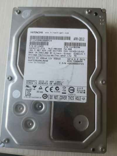 Лот: 22562712. Фото: 1. HDD Sata3 Hitachi HUA723020ALA640... Жёсткие диски (HDD)