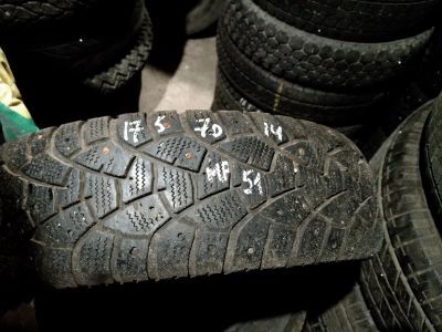 Лот: 13248059. Фото: 1. 175/70 R14 MP-51 зима шип б\у... Шины