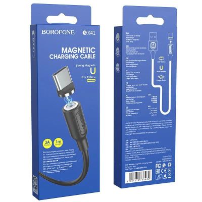 Лот: 22147875. Фото: 1. Кабель BOROFONE TYPE-C Magnetic... Дата-кабели, переходники