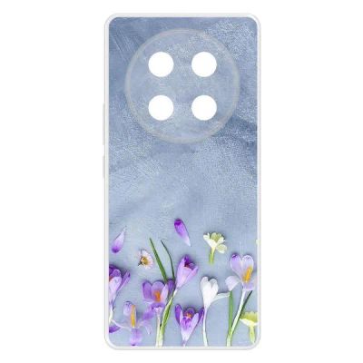 Лот: 25135559. Фото: 1. Чехол Krutoff Clear Case "Цветочное... Чехлы, бамперы