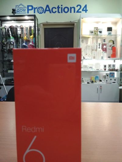 Лот: 12635566. Фото: 1. Xiaomi Redmi 6 4/64GB I цвет синий... Смартфоны