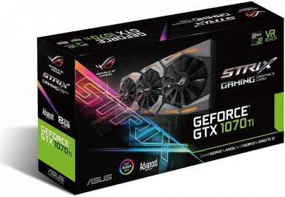 Лот: 13237224. Фото: 1. Видеоокарта Asus Rog-Strix-gtx-1070... Видеокарты