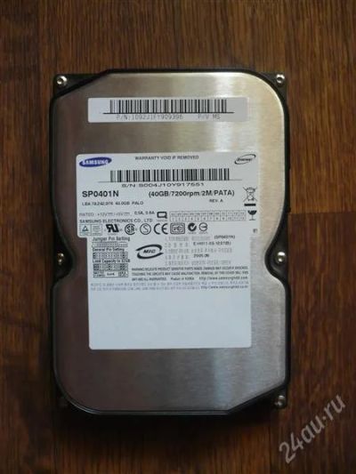 Лот: 1945608. Фото: 1. HDD Samsung 40 Gb IDE. Жёсткие диски (HDD)