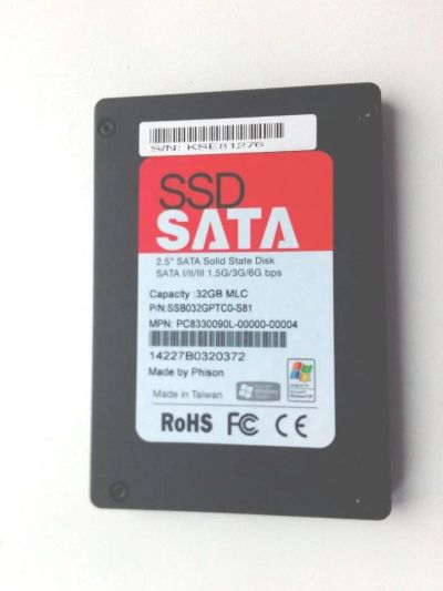 Лот: 10317826. Фото: 1. SSD 32gb SATA. SSD-накопители