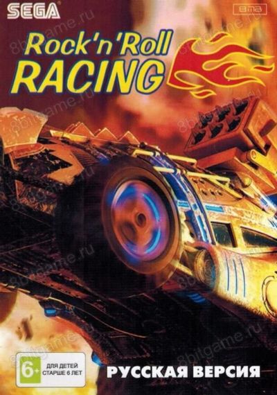 Лот: 13344491. Фото: 1. ROCK'N ROLL RACING Картридж Sega... Игры для консолей