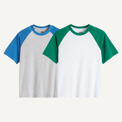 Лот: 24889686. Фото: 1. Комплект из двух футболок с LaRedoute. Другое (одежда, обувь, галантерея)