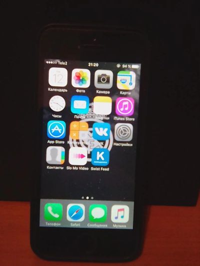 Лот: 11028503. Фото: 1. Iphone 5 16GB черный, б/у. Смартфоны