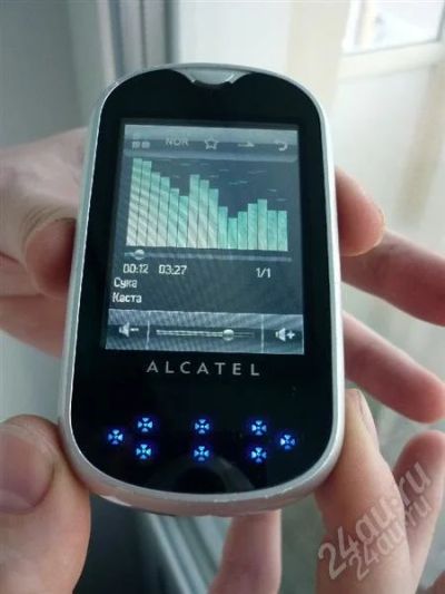Лот: 747478. Фото: 1. alcatel ot-708 silver black. Кнопочные мобильные телефоны
