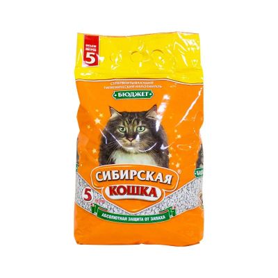 Лот: 10406575. Фото: 1. Наполнитель сибирская кошка бюджет... Миски, лотки, наполнители