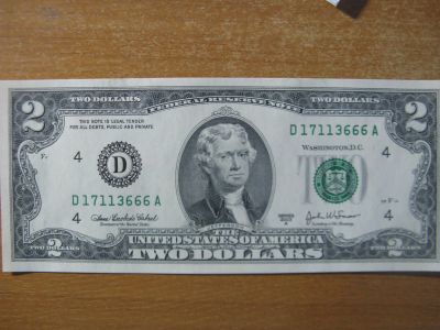 Лот: 19809669. Фото: 1. США 2 доллара 2003 года. 17113666... Америка
