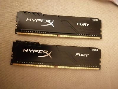 Лот: 19848808. Фото: 1. Kingston HyperX FURY Black 3200... Оперативная память