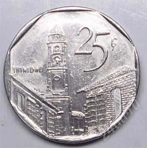 Лот: 1576849. Фото: 1. Куба. 25 сентаво 1993г. Америка