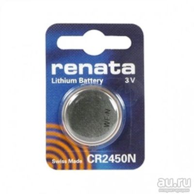 Лот: 17595576. Фото: 1. Батарейка Renata CR 2450N BL 1... Батарейки, аккумуляторы, элементы питания