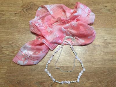 Лот: 7291288. Фото: 1. Романтичный набор (шарф и ожерелье... Шарфы, платки
