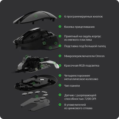 Лот: 15865157. Фото: 1. Игровая мышь MIIIW Gaming Mouse... Клавиатуры и мыши