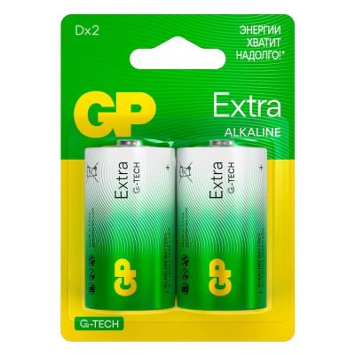 Лот: 24845036. Фото: 1. Батарейки GP Extra G-Tech D (LR20... Батарейки, аккумуляторы, элементы питания