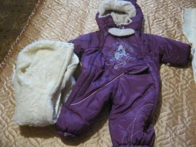 Лот: 1257552. Фото: 1. Детский комбинезон с овчиной. Верхняя одежда