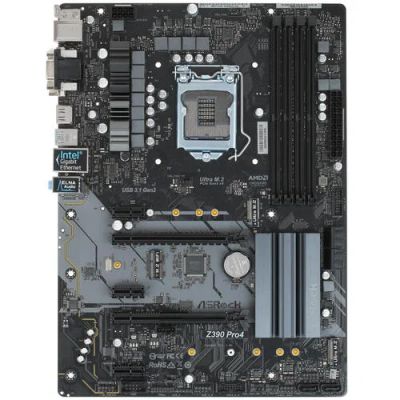 Лот: 18186636. Фото: 1. Материнская плата ASRock Z390... Материнские платы