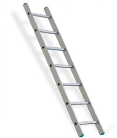 Лот: 6304226. Фото: 1. Лестница приставная алюминиевая... Стремянки, подмости, строительные леса