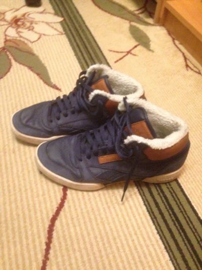 Лот: 10473449. Фото: 1. Reebok classic leather. Зимние... Кеды, кроссовки, слипоны