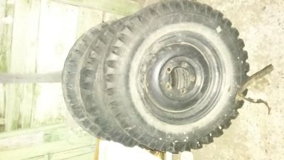 Лот: 5319503. Фото: 1. Диски стандартные от ГАЗ 69. подходят... Шины на дисках