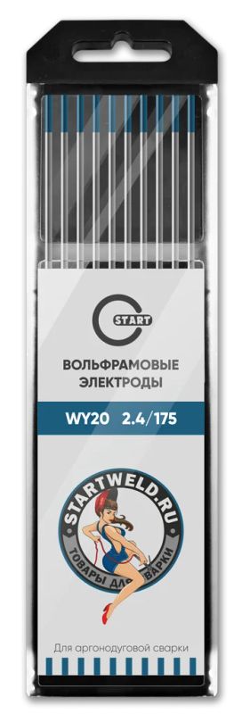 Лот: 17428511. Фото: 1. Вольфрам START WY-20 d=2,4мм DC. Электроды, проволока для сварки