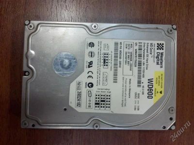 Лот: 2511486. Фото: 1. Western digital 60 gb (wd600ab-22bva0... Жёсткие диски (HDD)