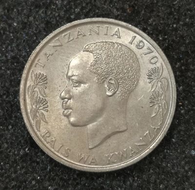 Лот: 22937159. Фото: 1. 50 центов 1970 года. Танзания... Африка