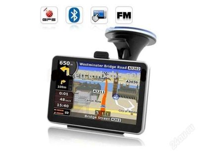 Лот: 853971. Фото: 1. 5" GPS навигатор , Bluetooth... GPS-навигаторы
