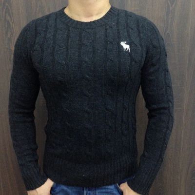 Лот: 4537183. Фото: 1. Свитер серый A&F. Свитеры, толстовки, худи