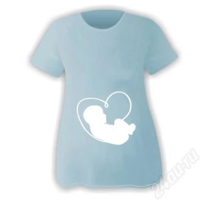 Лот: 494523. Фото: 1. Футболка "Под сердцем" 46-48-50р. Другое (для будущих и настоящих мам)