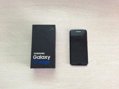 Лот: 10838584. Фото: 1. Samsung Galaxy s7 edge ЧЁРНЫЙ... Смартфоны