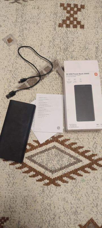 Лот: 25551391. Фото: 1. Power bank mi 50w. Внешние, портативные аккумуляторы для смартфонов (Power bank)