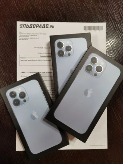 Лот: 18954533. Фото: 1. IPhone 13 Pro 128GB (РСТ, Новый... Смартфоны