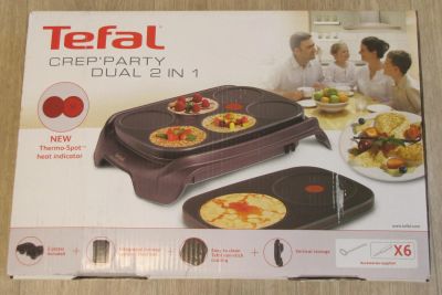 Лот: 7886093. Фото: 1. Блинница Tefal Crep’party Dual... Кухонная