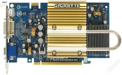 Лот: 1661897. Фото: 1. Видеокарта Gigabyte GV-NX76G256D-RH... Видеокарты