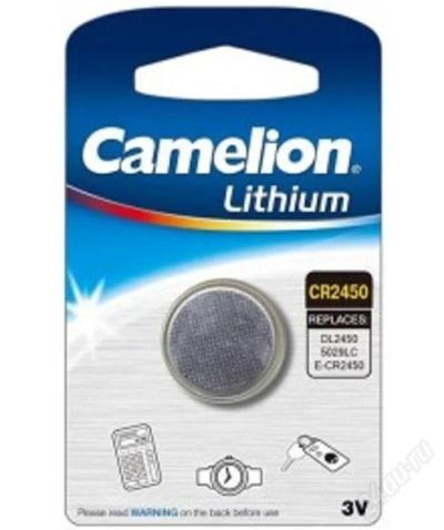 Лот: 2688881. Фото: 1. Батарейка литиевая Camelion CR... Батарейки, аккумуляторы, элементы питания