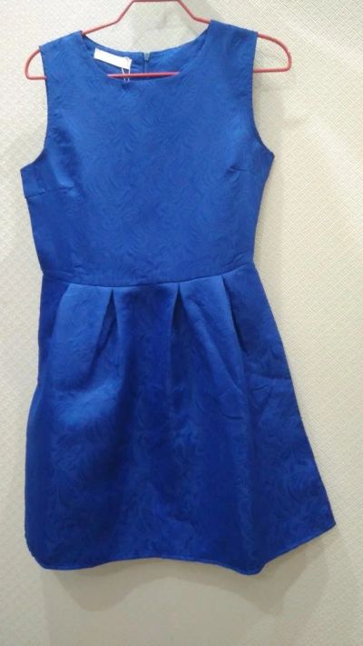 Лот: 9995431. Фото: 1. Платье синее размер 42-44. Платья